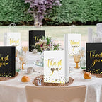 PerKoop 60 Pack Thank You Paper Gift Bags, Classic, Black and White - Image 6