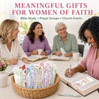 30 Sets Christian Bible Verse Pens Gifts Bulk with Bookmarks Inspirational Scripture Pens Religious Ballpoint Pen with Black Ink Floral Design for Prayers Women Church Gifts (Floral) - Image 5