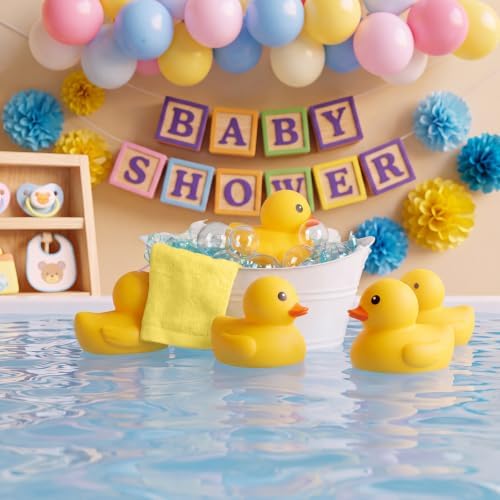 Silipull Yellow Rubber Duck Centerpiece Party Decorations for Baby Shower - Image 7