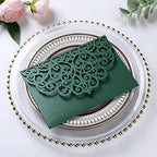 PONATIA 5.12 x 7.2 Emerald Green Laser Cut Invitation Cards, 20PCS Tri-Fold 5 x 7 Trifold Wedding Invitation Cards Pockets with Envelopes for Wedding Bridal Shower Engagement Birthday Quinceanera - Image 5
