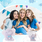 Conelist 25 Set Baby Shower Candles Favors Elephant for Guests, Blue - Image 6