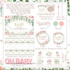 Floral Baby In Bloom Baby Shower Decorations,283pcs Spring Baby Shower Decorations Plates and Napkins Cups Banner Backdrop Tablecloth Cake Topper Balloon for Wildflower Baby In Bloom Shower Supplies - Image 6