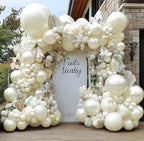 Mother's Day Balloon Arch Double Stuffed Red White Pearl Balloons Different Sizes Ruby Red Balloon Red Sand White Balloon Arch Kit for Mom Women Birthday Baby Shower Valentine engagement Party decor - Image 6
