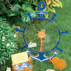 Personalized Nautical Ship Wheel Drop Box Wedding Guest Book Alternative - Image 2