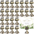 Kathfly 36 Pcs Wedding Table Number Holders Metal Bronze Place Card Holder by Kathfly