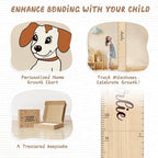 Custom Name Wood Height Chart for Kids Wall Measurement - Image 4