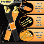 Lasnten 50 Pack Halloween Pre Rolled Plastic Silverware Set for 50 Guests - Image 3