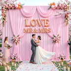 30x12ft Pink Backdrop Curtains for Baby Shower Parties Wrinkle Free Fabric Backdrop Curtain Wedding Photo Drapes Backdrop for Girls Birthday Party Gender Reveal Photography Back Drop 6 Panels 5x12FT - Image 4