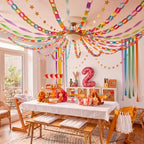 TaoBary Colorful Party Decorations 600 Sheet Paper Chain - Image 6