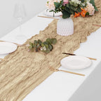 15 Pack Beige Cheesecloth Table Runner 17 x 108 inch Cheese Cloth Table Runners 9ft Beige Table Runner Rustic Romantic Sheer Gauze Runner for Wedding Party Baby Shower Table Decoration - Image 4