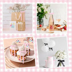 200pcs Bowknot Cake Toppers Satin Ribbon Bow Picks - Image 4