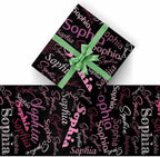 AOFUN Personalized Gift Wrapping Paper With Name Logo - 5 Rolls 58" x 23" - Funny Custom Gifts for Friends - Image 2