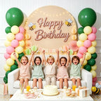 2-Sets Sage Green Pink Yellow Balloon Column Kit, 102Pcs Party Balloons - Image 2