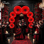 Serwalin 8 Pcs 31.5"*24"*20" Red Giant Paper Flowers Decorations for Wall - Image 6