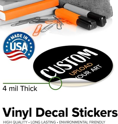 Personalized Business Logo Stickers - Ideal for Weddings, Birthdays, Favors & More. Waterproof, Fade & Heat Resistant. Pack of 10 to 1000. (Custom Image, 5 Inch) - Image 6