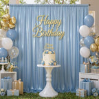 20ftx10ft Dusty Blue Sequin Backdrop Curtain for Wedding Parties - Image 6