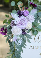 Artificial LilacWedding Arch Flower Floral Swags Set of 2 - Image 3