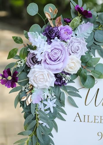 Artificial LilacWedding Arch Flower Floral Swags Set of 2 - Image 3