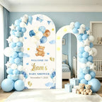 6FT Personalized Foam Arch Backdrop Board with Name Date, 6.6ft Custom Foam Board Backdrop for Parties Baby Shower Ceremony Welcome Entrance Decor for Pregnant Women Mom Wife - Image 2