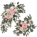2 Pcs Wedding Arch Decorations, Pink Arch Flowers Swag Peony by Ovveroche