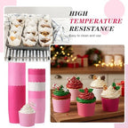 Havawish 250 Pcs Colorful Paper Baking Cups Cupcake Baking Cups 2.4 Inches Muffin Liners Scalloped Cupcake for Wedding Birthday Baby Shower Party Accessories - Image 3