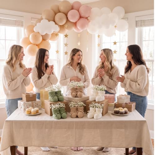 6 Set Neutral Gender Reveal Baby Shower Table Centerpieces Decor - Image 6
