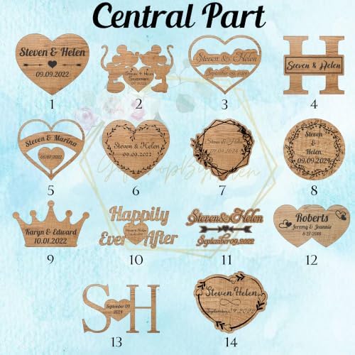 Wedding Guest Book Alternative Drop Box Frame - Anchor Nautical Beach Wood - Image 7