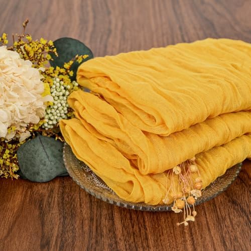 fani 60 Pack Gauze Cheesecloth Napkins, 20 x 20 in, Mustard - Image 6