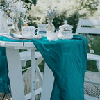 6 Pack Cheesecloth Table Runner 10Ft Christmas Gauze Boho Table Runners for Wedding Decor Bridal Shower Decorations(35" x 120") - Image 5