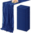 10FT 20 Pack Royal Blue Cheesecloth Table Runner 20 x 120 Inch Long Rustic Gauze Cheese Cloth Table Runner for Wedding Bridal Baby Shower Table Decorations Boho Fabric Sheer Birthday Party Table Decor by FoliafeelHome