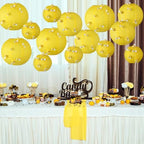 Mindsoft 140 Pcs Yellow Paper Lanterns Bee Party Decoration Plush 3D Bees - Image 4