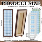 Lineshading 2 Pcs Photo Strip Booth Frames, Check,Blue,Green - Image 4