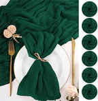 50 Pack Emerald Green Napkins 20x20Inch Cheesecloth Napkins by Lumaycens