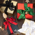 Ribbli Red Double Faced Satin Ribbon,1-1/2” x Continuous 25 Yards,Use for Bows Bouquet,Christmas Gift Wrapping,Floral Arrangement (Pack of 3) - Image 5