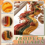 12 Pcs Thanksgiving Fall Party Decorations Boho Table Runner - Image 4