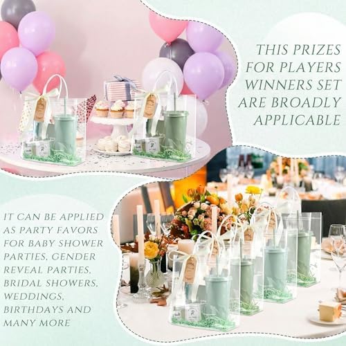Nuogo 6 Sets New Parent Shower Prizes, Gradient Green, Classic Style - Image 6