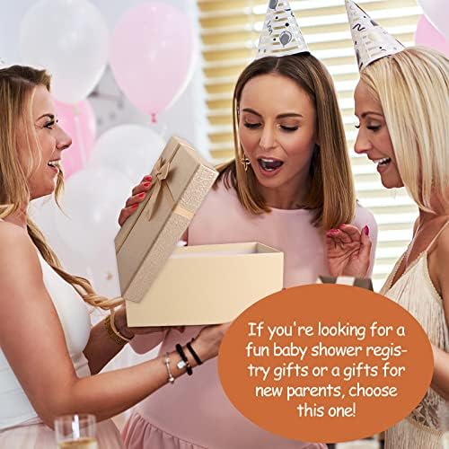 New Mom Gifts for Women, 9 Pcs Best Pregnancy Gifts Basket for New Parents, Gender Reveal Ideas Gift Set for First Time Mom Dad Expecting Parents to Be Gender Reveal Baby Shower Newborn - Image 7