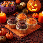 200 Pack Aluminum Cupcake Liners with Lids,Bronze Gold,Plain - Image 6