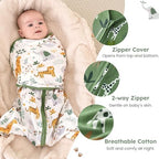Baby Swaddle Sleep Sack 0-3 Months, Cotton Swaddles for Newborns - Image 3
