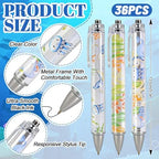 AnyDesign 145 pcs Under the Sea Baby Shower Party Favors Summer Ocean Animal Ballpoint Ink Pens Keychains Thank You Cards Organza Bags with Ribbon for Gender Reveal Baby Shower Guest Souvenir, 36 Sets - Image 2