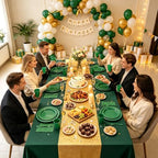 250Pcs Green Plastic Party Plates and Napkins Set for Halloween, Christmas - Image 5