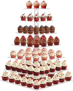7 Tier Cupcake Stand, Square Acrylic Cupcake Tower for 160 Cupcakes by RLHDIS