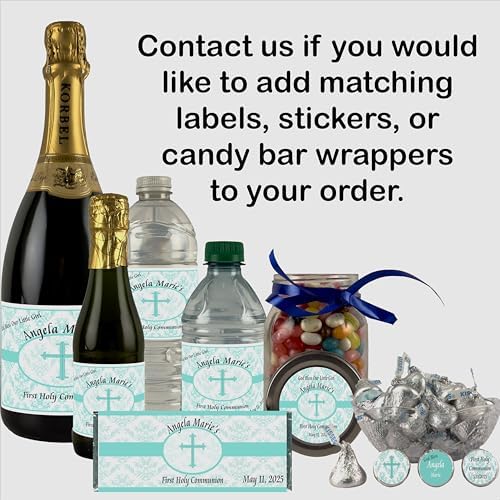 Holy Communion or Baptism Water Bottle Labels (Set of 24)(Y682) - Image 6