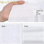 Sequin Backdrop Curtains 10ft x 10ft White Background Drapes - Image 5