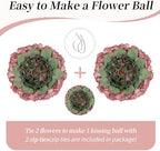 BLOSMON Artificial Flower Balls Wedding Centerpieces, 10 Pcs, 15.7" Dia - Image 6