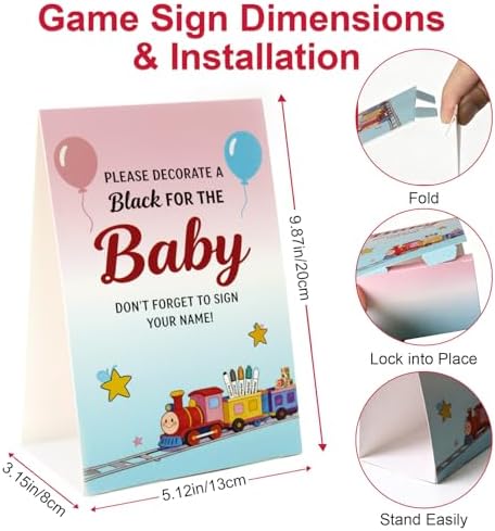 117Pcs Baby Blocks for Baby Shower, Gender Reveal & 1st Birthday - Image 6
