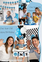 Cocomigo One Happy Dude Birthday Decorations, All-in-1 Party Set Serves 25 - Image 7
