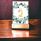 Eucalyptus Table Cards Number 1-50 Double Sided For Wedding Reception Event Party Baby Shower Birthday 4x6, AT-TABLE-CARD-838 - Image 2
