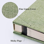 Vienrose Photo Album with Window Self Adhesive 13x12.6 120 Pages Grassgreen - Image 2