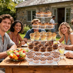 Cupcake Stand for 53 Cupcakes Clear 5 Tier Round Cupcake Tower for Wedding - Image 4
